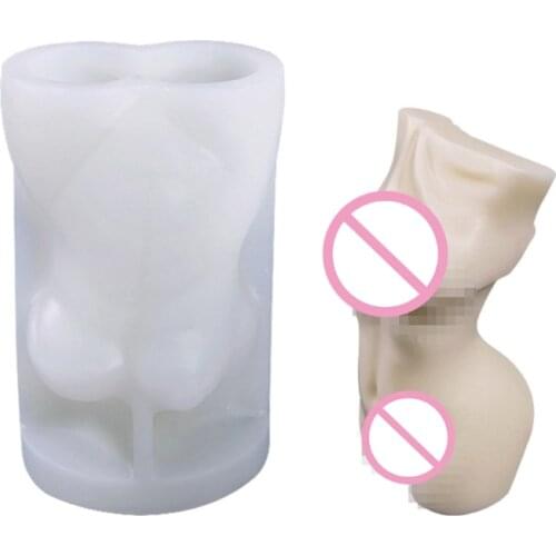 Abstract Human Body 3D Candle Soap Mould DIY Candle Epoxy Mold HandMade Soy Candles Aroma Wax Soap Molds for Decoration