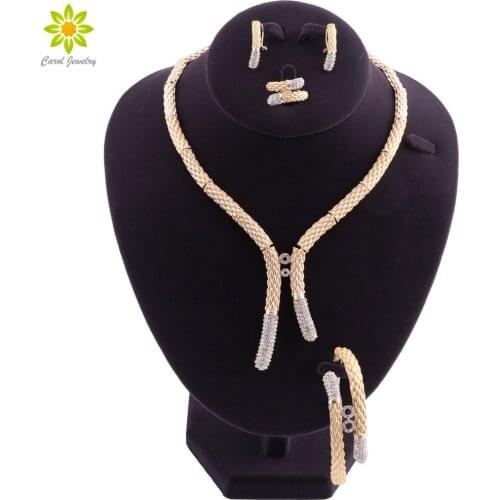 African Beads Dubai Jewelry Set Gold Color Nigeria Jewelry Sets Women Turkish Costume Jewelry Fashion 2018 New Arrival