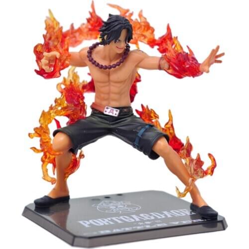 Anime Action One Piece Portgas D Ace Doll Fire Fist Ace Fighting Rubber Straw Hat Pirate Accessories The Worlds Strongest Man