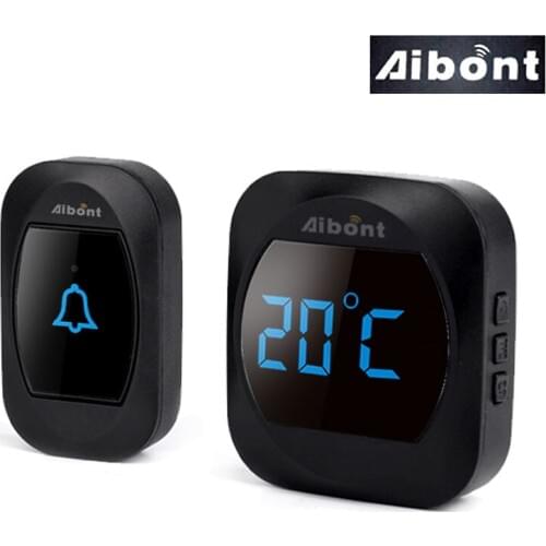Wireless DoorBell Home Door Chime Intelligent Temperature-Display doorbell cover smart Bell calling ringbell loud