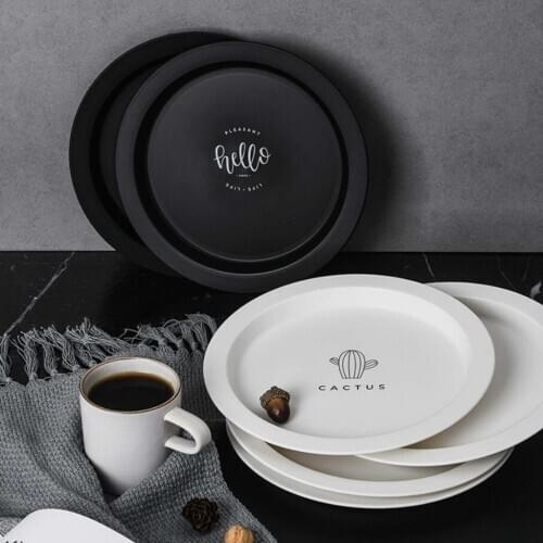 Snack Dish Serving Tray Platters Fruit Dessert Plate Breakfast Tray for Home