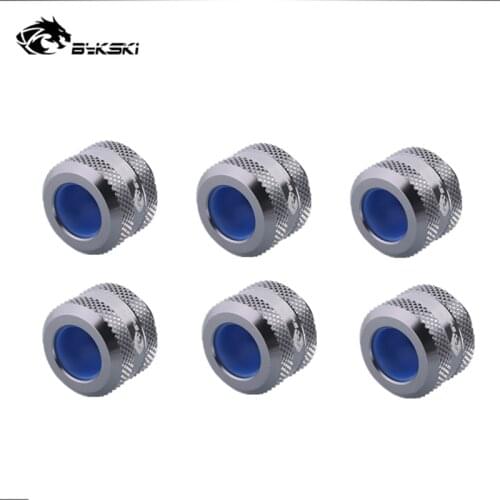 Bykski B-FTHTJ-L12/14/16 Anti-off Hard Tube Fitting G1/4 Hand Compression For Acylic/PETG/PMMA Tube OD12/14/16MM PC Accessoris