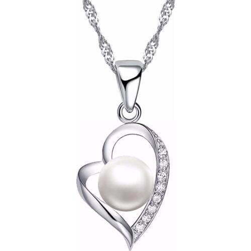 Cheapeat 925 Sterling Silver Necklace Women Holiday Gift Wedding Jewelry 6 Claw Cubic Zircon Pendant Engagement