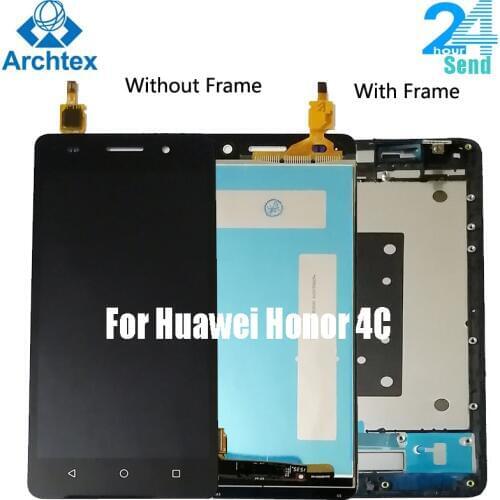 For Huawei Honor 4C LCD Display Touch Screen Digitizer Assembly For Huawei Honor 4C CHC-U01 CHC-U03 CHC-U23 With Frame