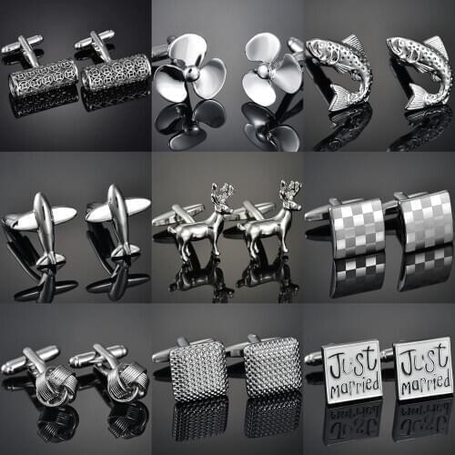 French shirt cufflink for mens Brand designer Cuffs link Button male Gold High Quality Luxury Wedding
