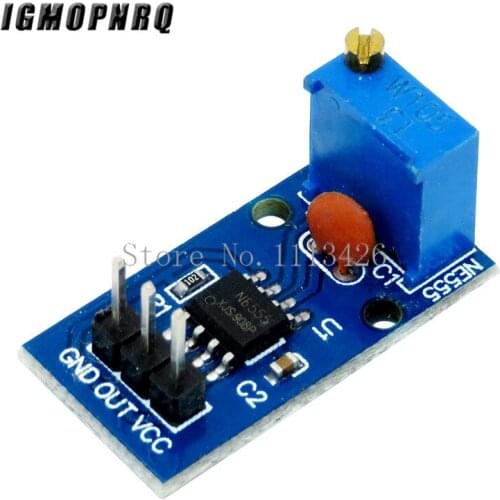 DC 5V 12V NE555 Adjustable Resistance Frequency Pulse Generator Module Single Channel Output for Arduino Smart Car