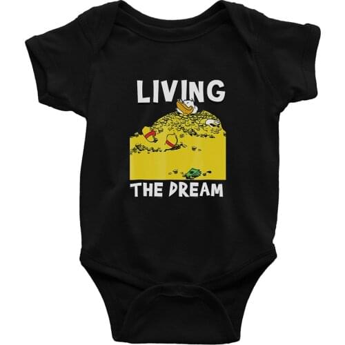 Newborn Jumpsuit Summer New Products Disney Scrooge McDuck Printing Baby Girl Boy Onesie 0-24M Four Seasons Harajuku Style Trend