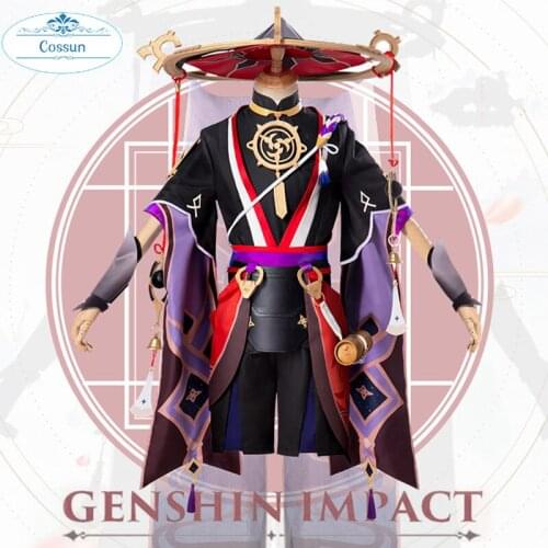 Anime Genshin Impact Scaramouche Game Suit Batlle Outfit Uniform Party Dress Cosplay Costume Halloween Wigs