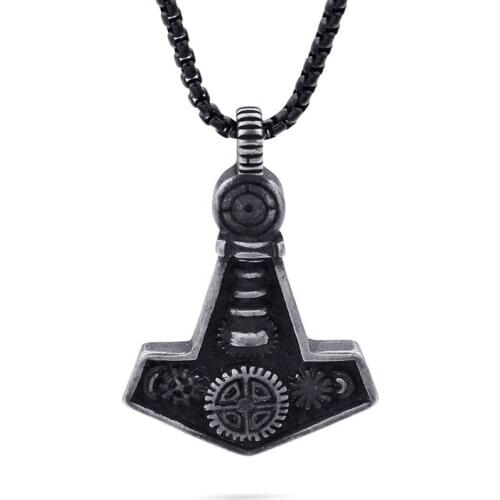 Stainless Steel Mechanical Pendant Vintage Mens Individual Item