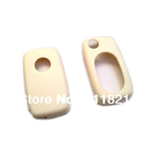 MK4 Oval Key Pad Remote Flip Key Cover White For Volkswagen For VW