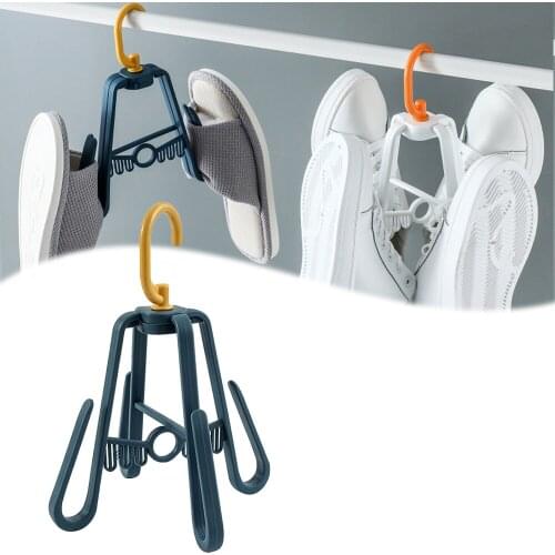 Multifunctional Drying Shoe Rack Windproof Double Sun Rotating Multi-purpose Drying Rack Plastic Non-slip Rack Clothing
