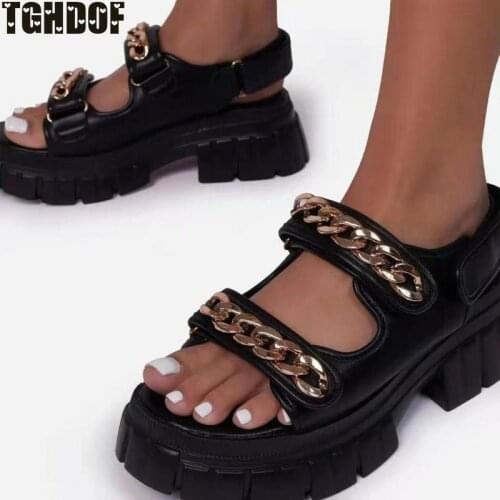 New Summer Women Snake Sandals Platform Heels Cross Strap Ankle Lace Peep Toe Beach Party Ladies Shoes TGHDOF Sandals