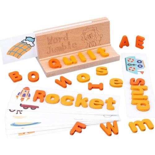Spell Learning Toy Educational Cognitive Matching Letter Game Toddlers Kids Learning Spelling Counting Educational Toys