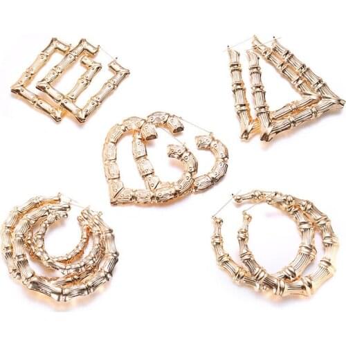 Earrings Punk Gold Hoop Ear Cuff Jewelry Retro Gothic Accessories Gifts for Women Bohemian Party Boho Stainless Hip Hop Fashion