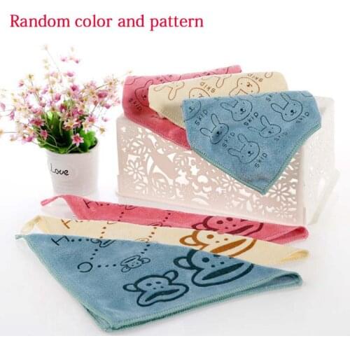 1PCS Cartoon Cleaning Towel Thickening Cloth Microfiber Waxing Polishing Drying Detailing Kitchen Housework Car Wash