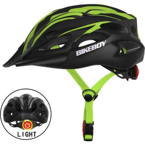 Ultralight Cycling Safety Helmet Outdoor MTB Cycling Helmets Motorcycle Bicycle Helmet Integrally-molded Bike Helmet With Light