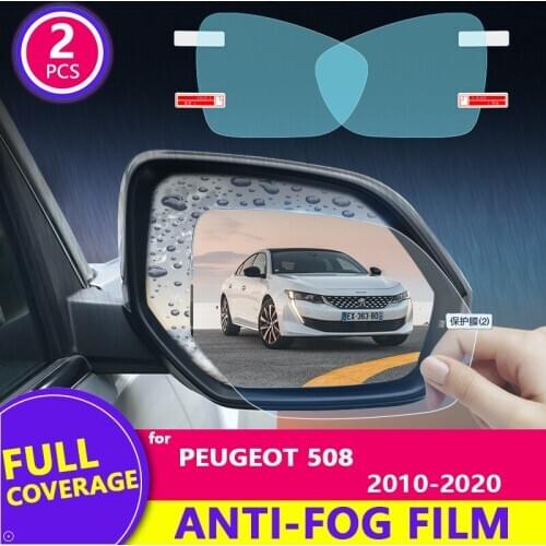 Rain Film Cover Rearview Mirror Clear Anti-Fog Rainproof for Peugeot 508 508sw 508RXH 2010~2020 2019 Interior Car Accessories