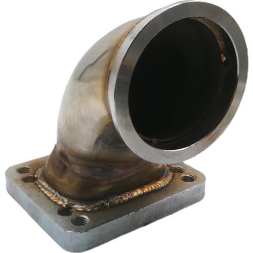 Automobile 2.5" V-Band 90 Degree Elbow Adapter Flange Kit Chargers Parts Car Accessories