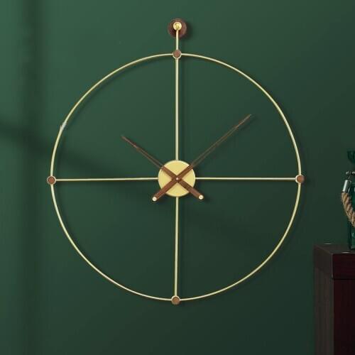 Large Minimalist Wall Clock Modern Design Art Personality Metal Silent Wall Clock Nordic Orologio Da Parete Home Decor DL60WC