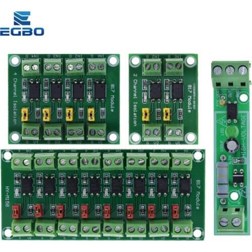 PC817 1 2 4 8 Channel Optocoupler Isolation Board Voltage Converter Adapter Module 3.6-30V Driver Photoelectric Isolated Module