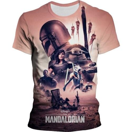 The Mandalorian T-Shirt 3D Printed New Cool Kids Boys Girls Tee Summer Casual Mens clothes oversized t shirt For Children