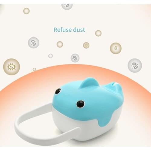 Cute Whale Baby Pacifier Storage Box Portable Non-slip Hook Nipple Box High-Capacity Soother Nipple Holder Case For Newborn Baby