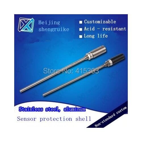 Sensor shell parts thermocouple fittings stainless steel sensor sheath with sensor blind pipe