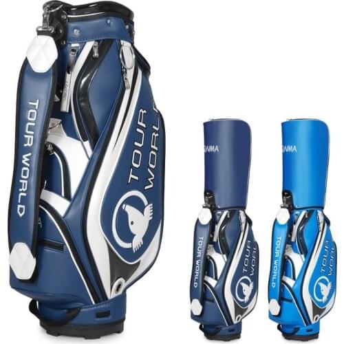 New Golf Bag High Quality PU Waterproof and Durable Unisex Golf Clubs Bag 9 Inch Golf Staff Bag 2 Colors in Choice