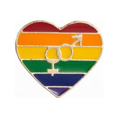 New LGBT rainbow love flag gay brooch in stock, coat and accessories, dripping collar Rainbow lo Badge 100PCS/LOTS Free Shipping