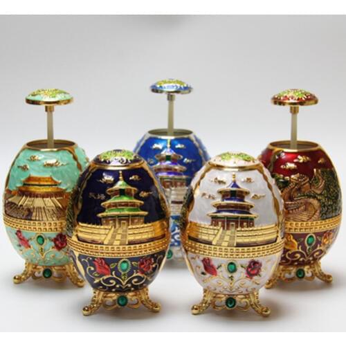 Beijing Special Tourist Souvenir Cloisonne Craft Toothpick Boxes and Cans Creative Home Decorations for Gifts Overseas