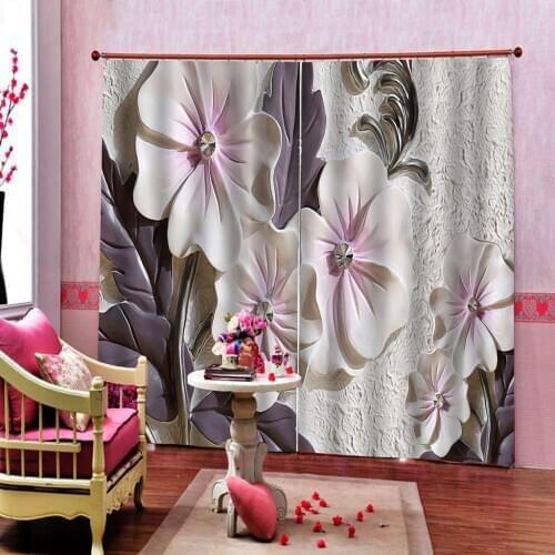 Modern 3D Curtains 2 Panel/set Living Room Bedroom Window Drapes 150x166cm