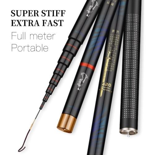 Jinsong Moye-Swordsman Super Stiff Tele Pole Extra-Fast Carbon Telescopic Fishing Rods 2.7m3.0m3.6m4.5m Stream Rod Light Weight