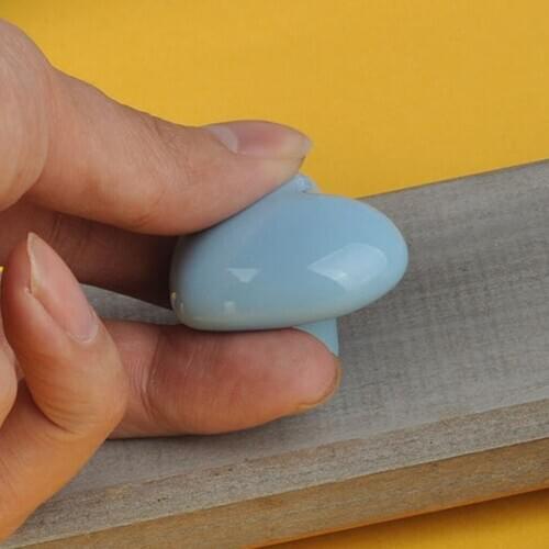Heart Shaped Ceramic Door Drawer Bin Handle Pull Knob Hardware