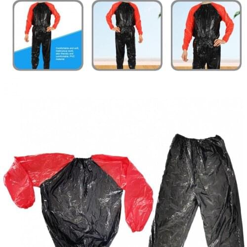 Windproof Skin Friendly Waterproof PVC Gym Sauna Suits for Exercise