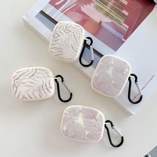 Vintage Leaf Flowers Earphone Cover Case For Apple AirPods 1 2 Pro Cute Soft TPU Protector Headphone Coque funda for air pods 3