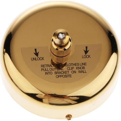 Retractable Metal Clothesline Cloth String Rope Bathroom Drying Rack