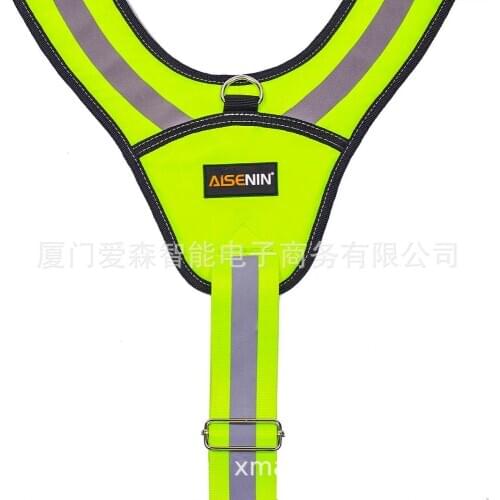Y-shaped fluorescent green reflective strip Tool suspender to reduce the load