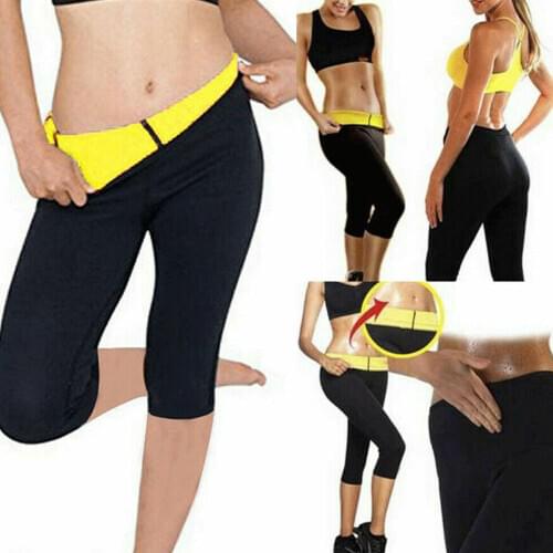 Women´s Slimming Pants High Waist Fitness Yoga Fat Burning Sports Body-Building Elastic Casual