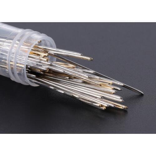 100Pcs Large Eye Embroidery Fabric Cross Stitch Needles Sewing Craft 24# for 9CT
