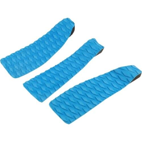 3 Pcs Surfboard Tail Pad Anti-Slip Skimboard Traction Tail Pad Deck Grips Surfboard Surf Mat Surfboard Accessories