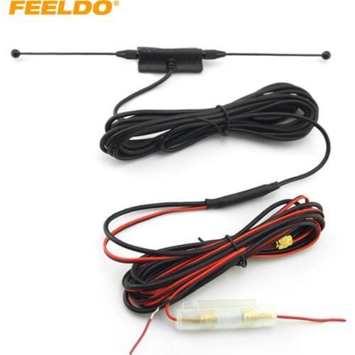 FEELDO SMA Connector Active antenna with built-in amplifier for digital TV #4151