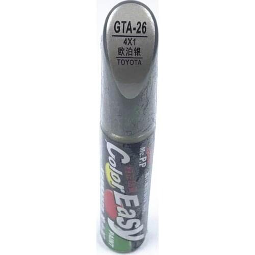 Car scratch repair pen, auto paint pen gray metalic GTA-26 for Toyota Vios Corolla Reiz vois highlander Crown RAV4 Camry Yaris
