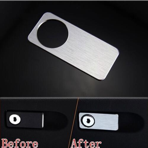 Car Styling Interior Aluminium Alloy Glove Box Handle Switch Cover Trim Sticker Decal Fit For Benz GLK GLS car cover