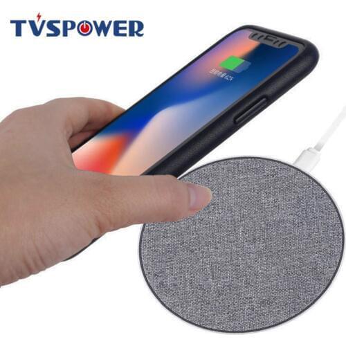 Qi Wireless Fast Charger for Samsung Galaxy S8 Note 9 Table Desk Gadgets Mounted Quick Charging Cloth Pad for iPhone 8 X