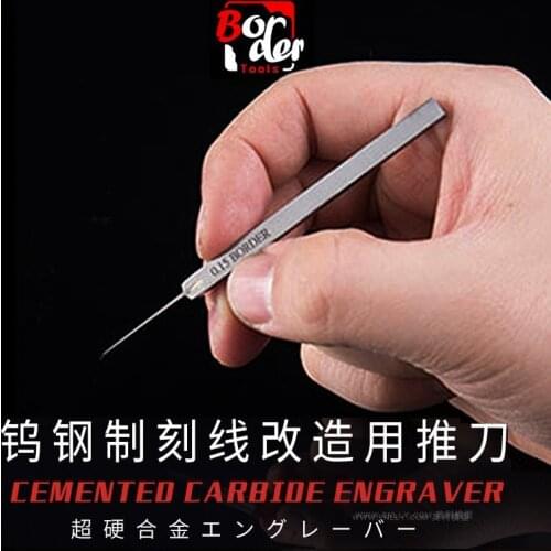 BORDER BD0007 Cemented Carbide Tungsten Steel Push Broach For Scale Model Modeling Hobby Accessory