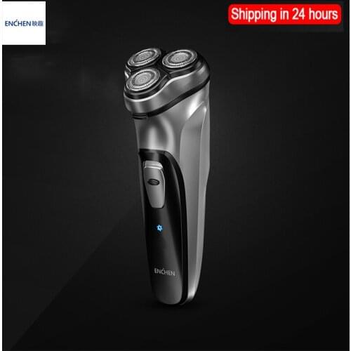 Enchen 3D Electric Shaver Black Stone Rechargeable Portable ABS Material Shell Type-C USB Port 5W Washable Beard Razor
