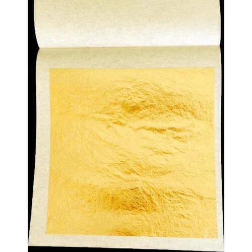 DIY 10 sheets 9.33x9.33cm genuine 24K Edible Gold Leaf food decoration Gold mask