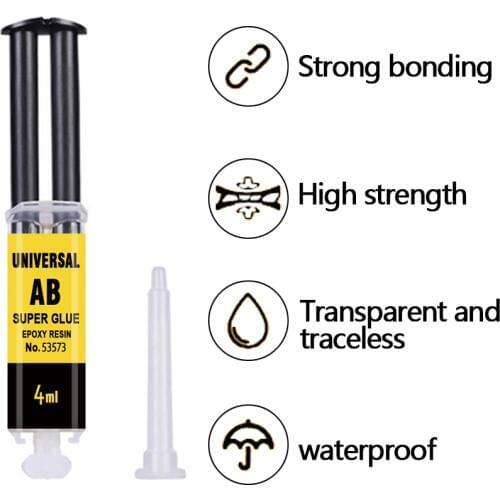 Epoxy Resin AB Glue Office 2 Minutes Curing Firm Long-lasting Reliable Epoxy Resin Strong Glue AB Glue Adhesive Super Liquid