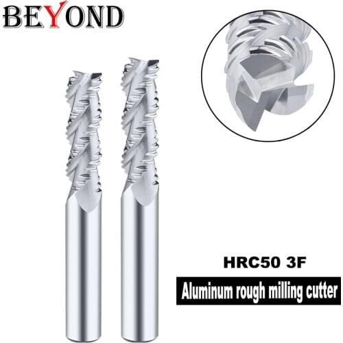 BEYOND End Mills High Precision Wave Edge Milling Cutter For Aluminum Alloy Coating Tungsten Steel Cutting Tool CNC Carbide