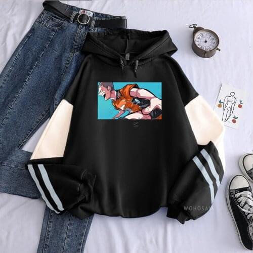 Haikyuu Hoodies Kuroo Anime Bokuto Manga Shoyo Karasund Volleyball Club Ryunosuke Tanaka Long Sleeve Men Patchwork Sweatshirts